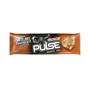 Isostar Pulse batoniņš Hazelnut Chocolate Guarana 23g - Batoniņi