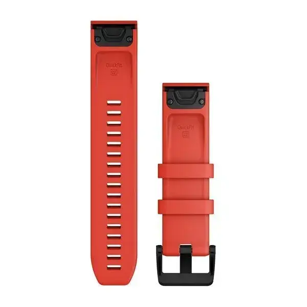 Garmin QuickFit 22 Watch Band Laser Red - Pulksteņu siksniņas
