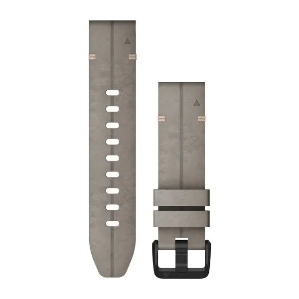 Garmin QuickFit 20 Watch Band Shale Gray Suede Leather - Pulksteņu siksniņas
