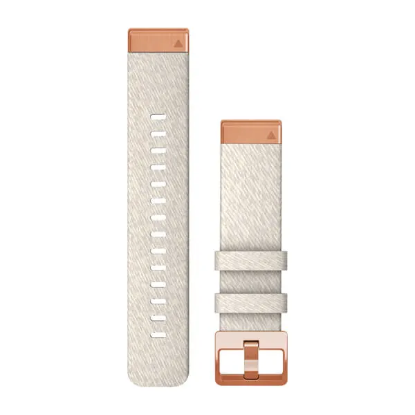 Garmin QuickFit 20 Watch Band Cream Nylon Rose - Pulksteņu siksniņas