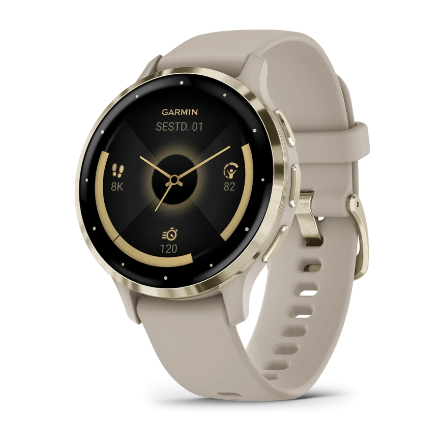 Garmin Venu 3S French Gray Soft Gold - Ikdienai