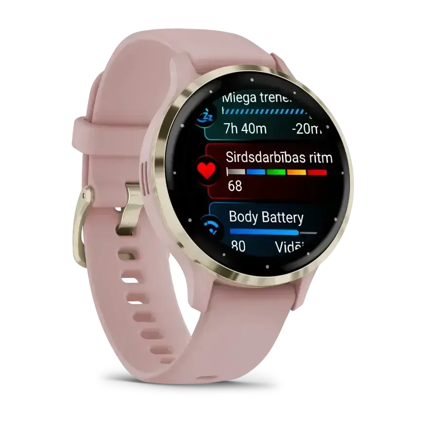 Garmin Venu 3S Pink Dawn Soft Gold - Ikdienai