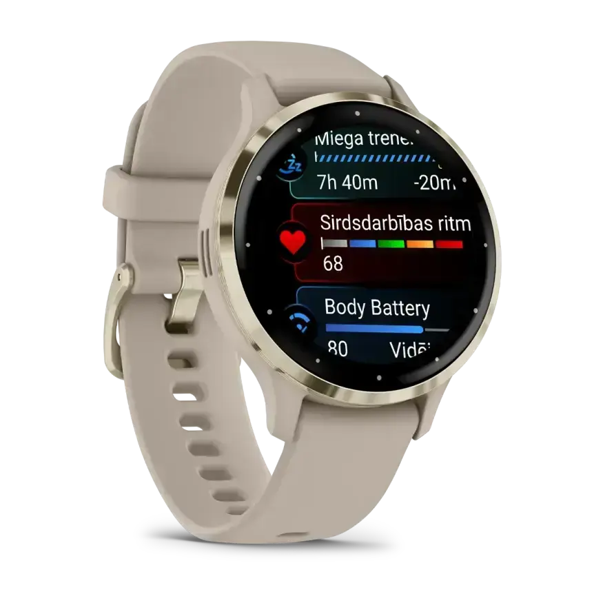 Garmin Venu 3S French Gray Soft Gold - Ikdienai