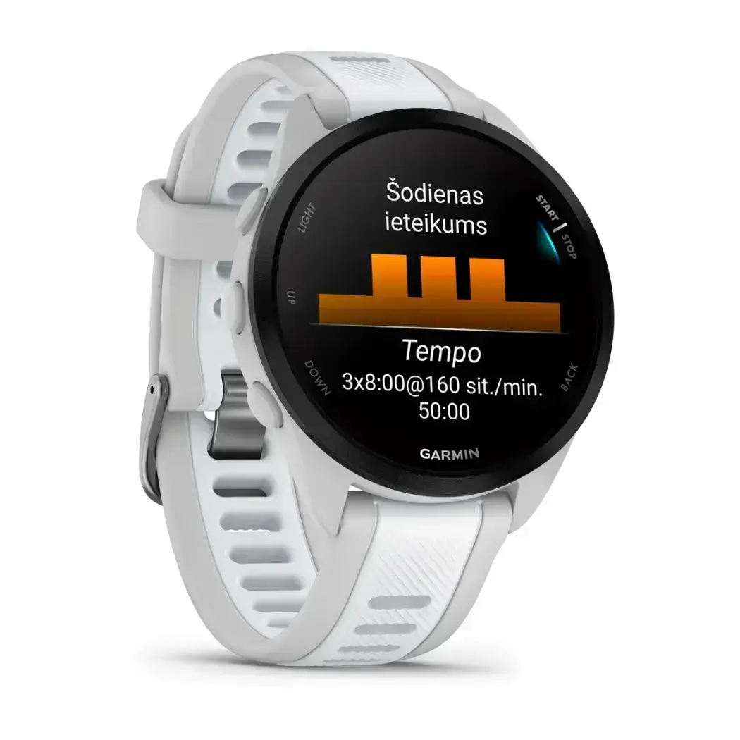 Garmin Forerunner 165 Music Mist Gray Whitestone - Skriešanai