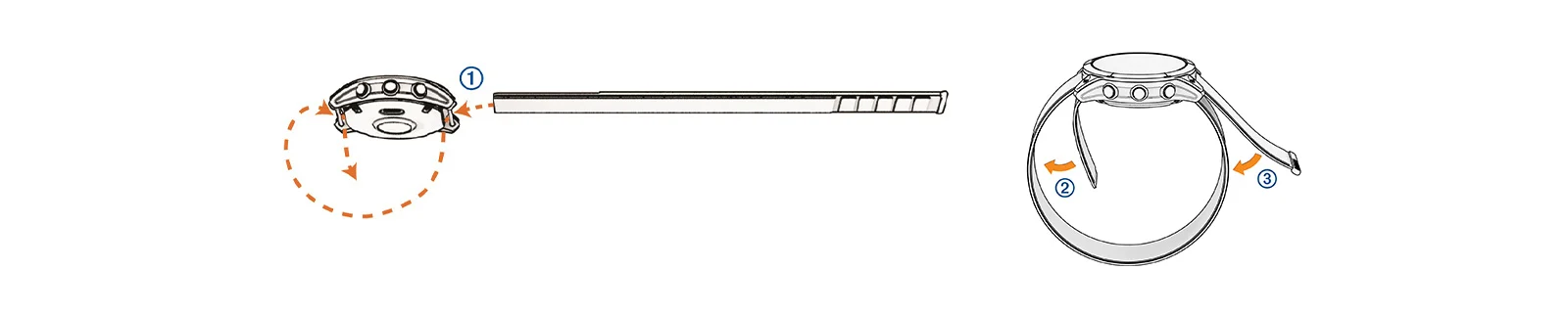 Garmin UltraFit Watch Band Nylon Strap 26 mm Black - 63044 1 D