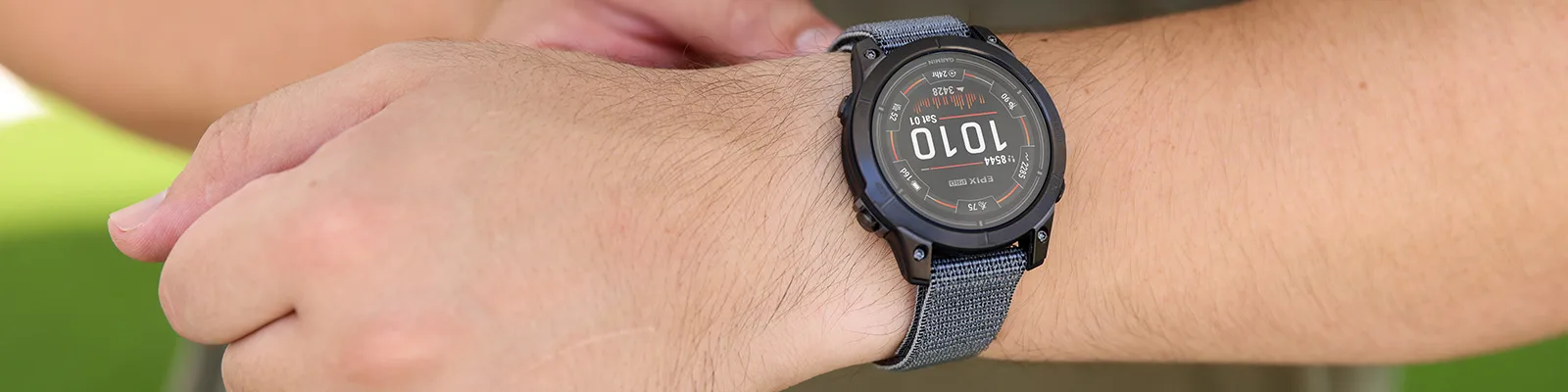 Garmin UltraFit Watch Band Nylon Strap 22 mm Black - 63044 2 D 1