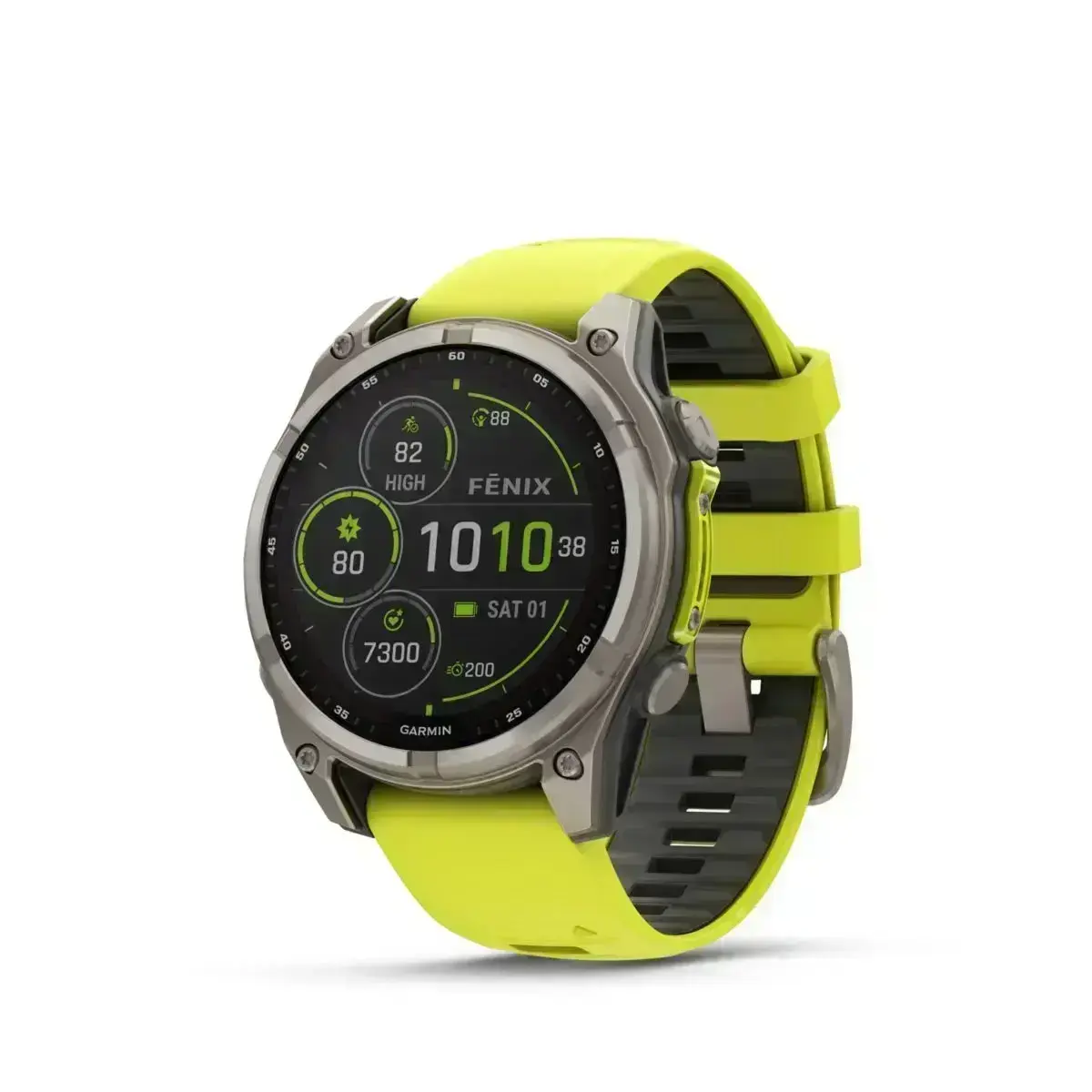 Garmin Fenix 8 Sapphire Solar Amp Yellow Graphite 47mm - Multisportam