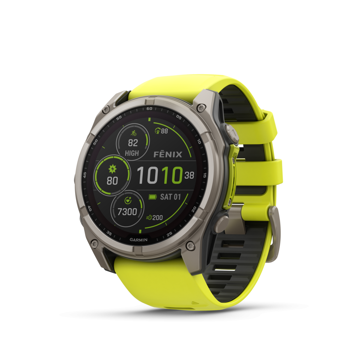 Garmin Fenix 8 Sapphire Solar Amp Yellow Graphite 51mm - Multisportam