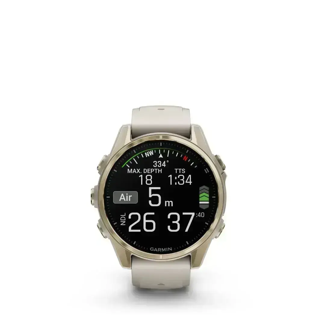 Garmin Fenix 8 AMOLED Sapphire Soft Gold Gray 43mm - Multisportam