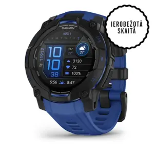 Garmin Instinct 3 Amoled Black Bolt Blue 45mm - Multisportam