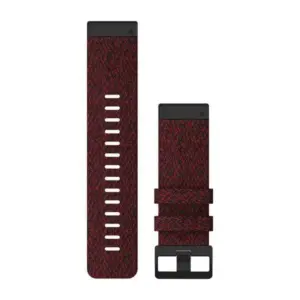 Garmin QuickFit 22 Watch Band Nylon Heathered Red - Pulksteņu siksniņas